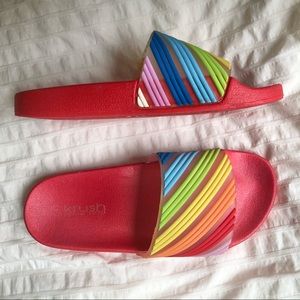 Krush Rainbow Sandals Pool Slides